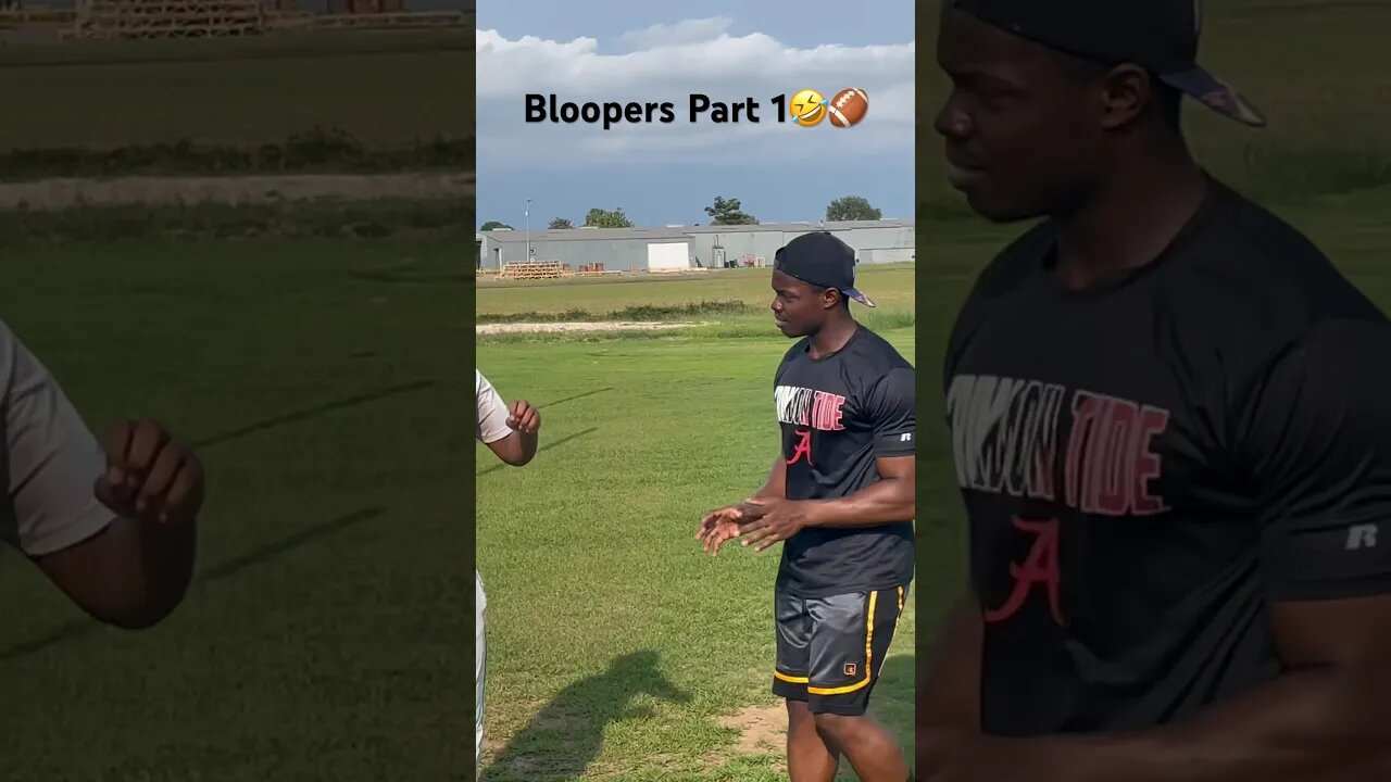 Bloopers Part 1 🏈🤣 #football #behindthescenes