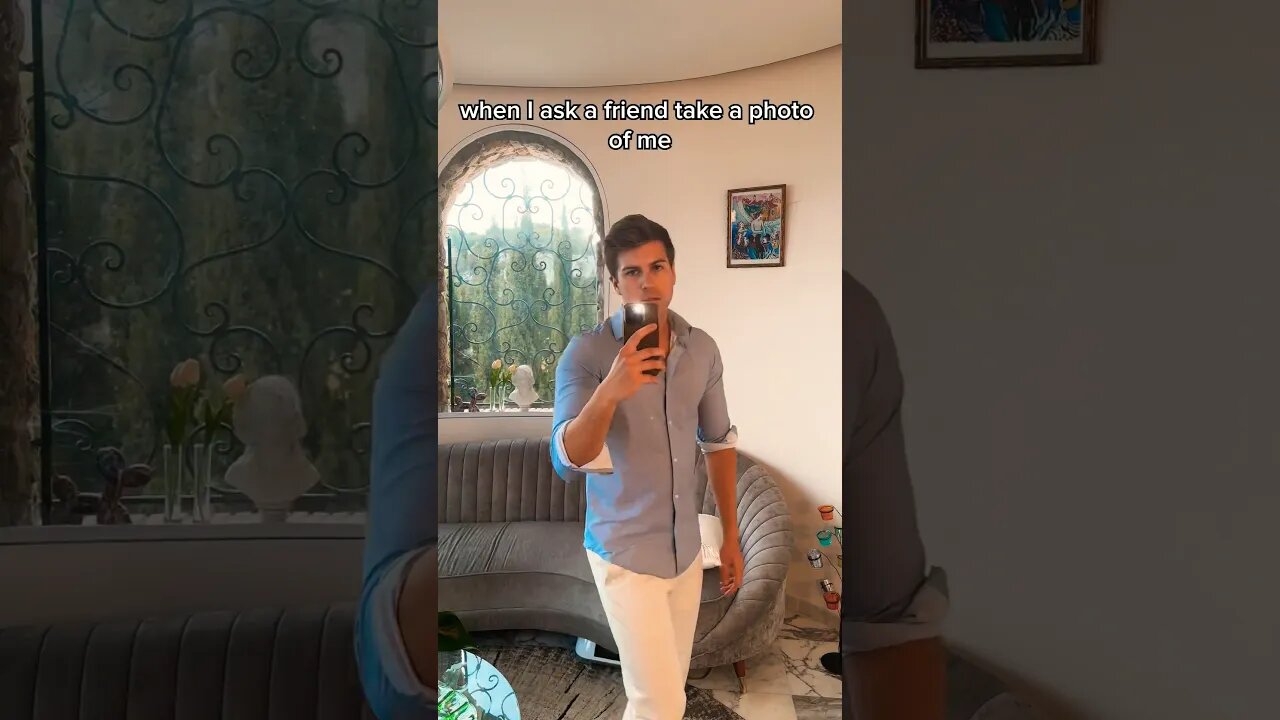 Asking a friend to take a photo vs. When I take one…