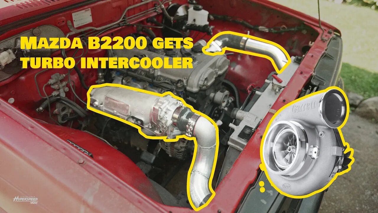 Mazda B2200 Mini Truck Gets A turbo Intercooler - Video 008 build Series #b2000 #b2600 #minitruck