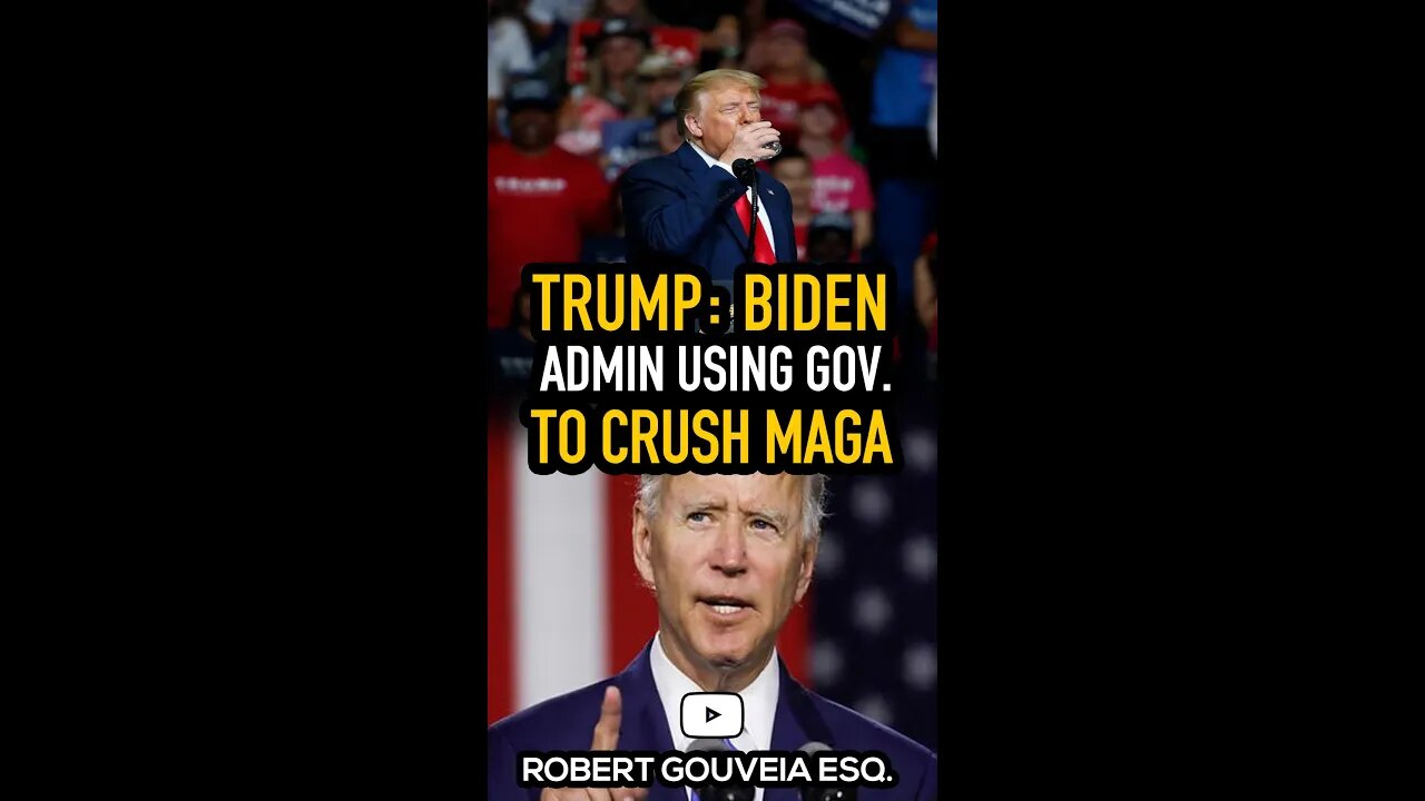 Trump: Biden Admin USING Government to CRUSH MAGA #shorts