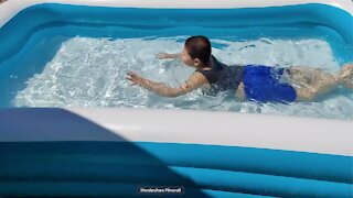 Play-Day 10Ft Family Size Inflatable Swimming Pool