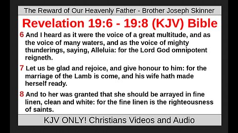 The Reward of Our Heavenly Father - Brother Joseph Skinner