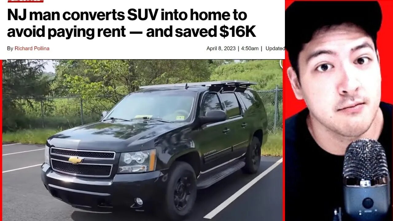 NJ MAN CONVERTS SUV INTO HOME TO AVOID RENT, SAVED $16K