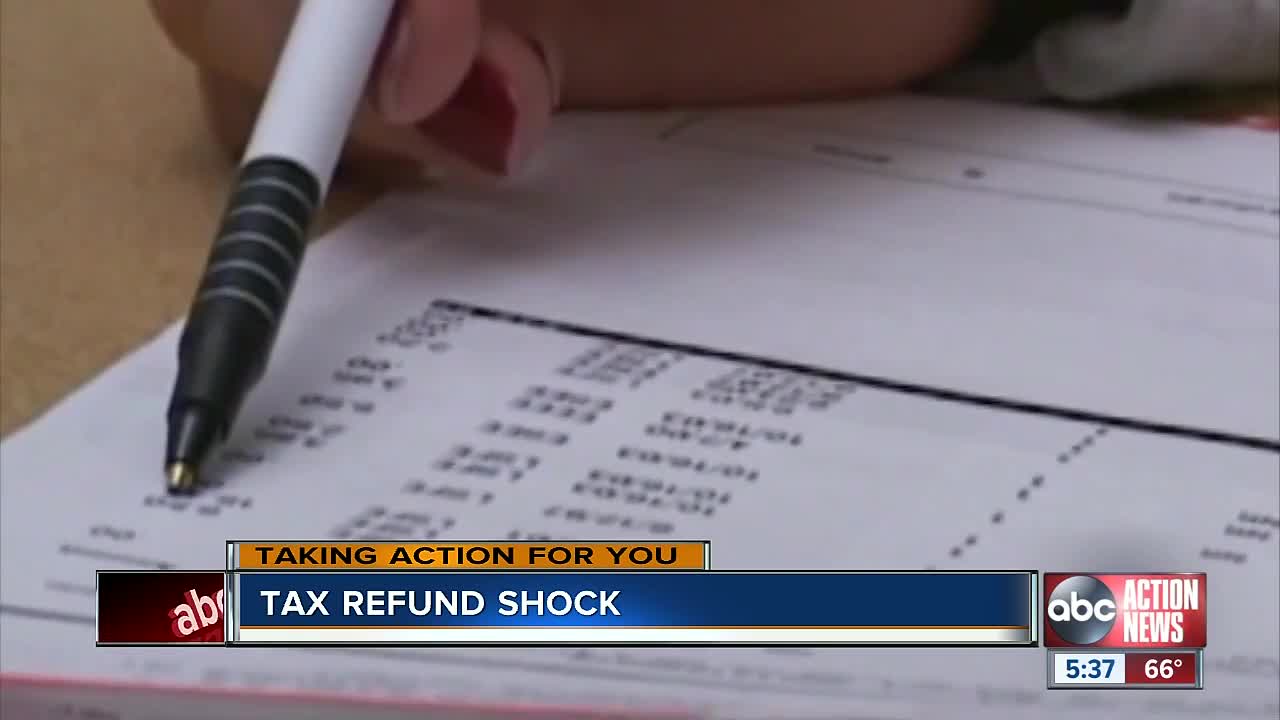 The average federal tax refund dropped by $500 so far this year, according to new IRS numbers