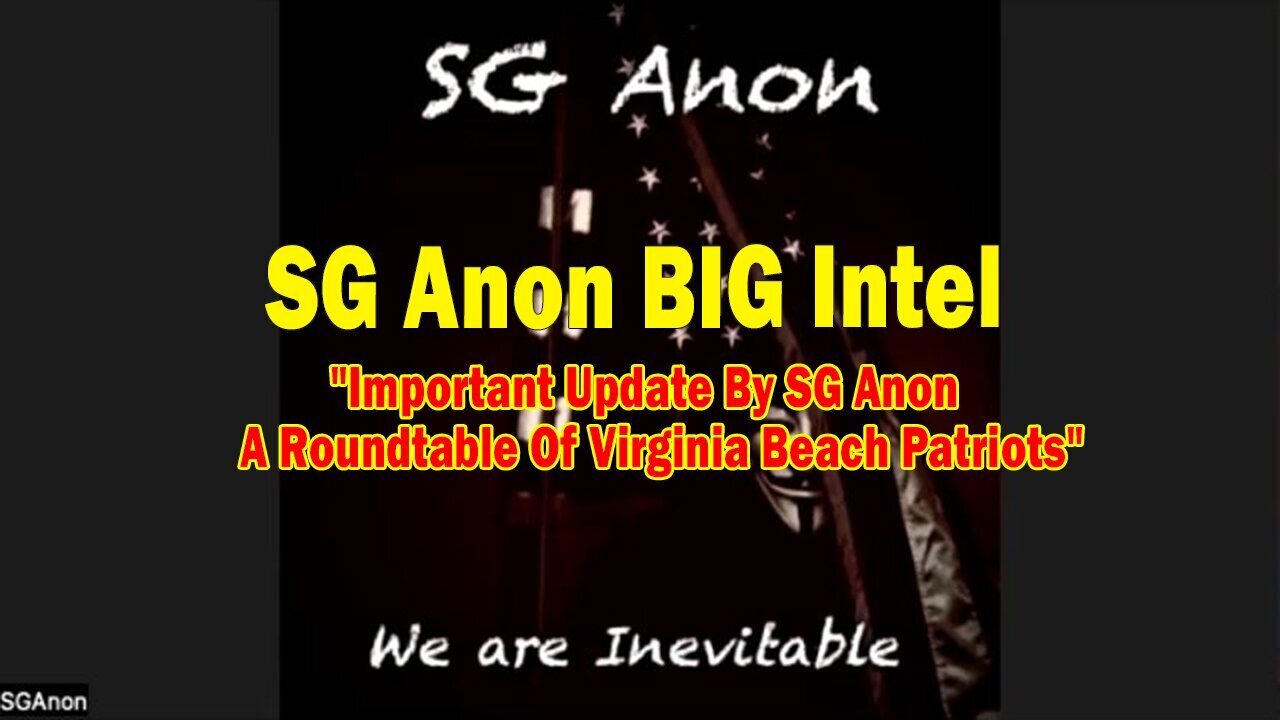 SG Anon BIG Intel Oct 24: "Important Update By SG Anon A Roundtable Of Virginia Beach Patriots"