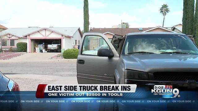 Two east side vehicles targeted in "break ins"