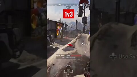 Apex Legends - Quick 1v3 with a Wingman and 7dmg DVA #apexlegends #apexlegendshighlights #shorts