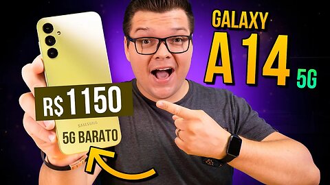 NÃO TEM MELHOR com 5G NESSE PREÇO! GALAXY A14 5G