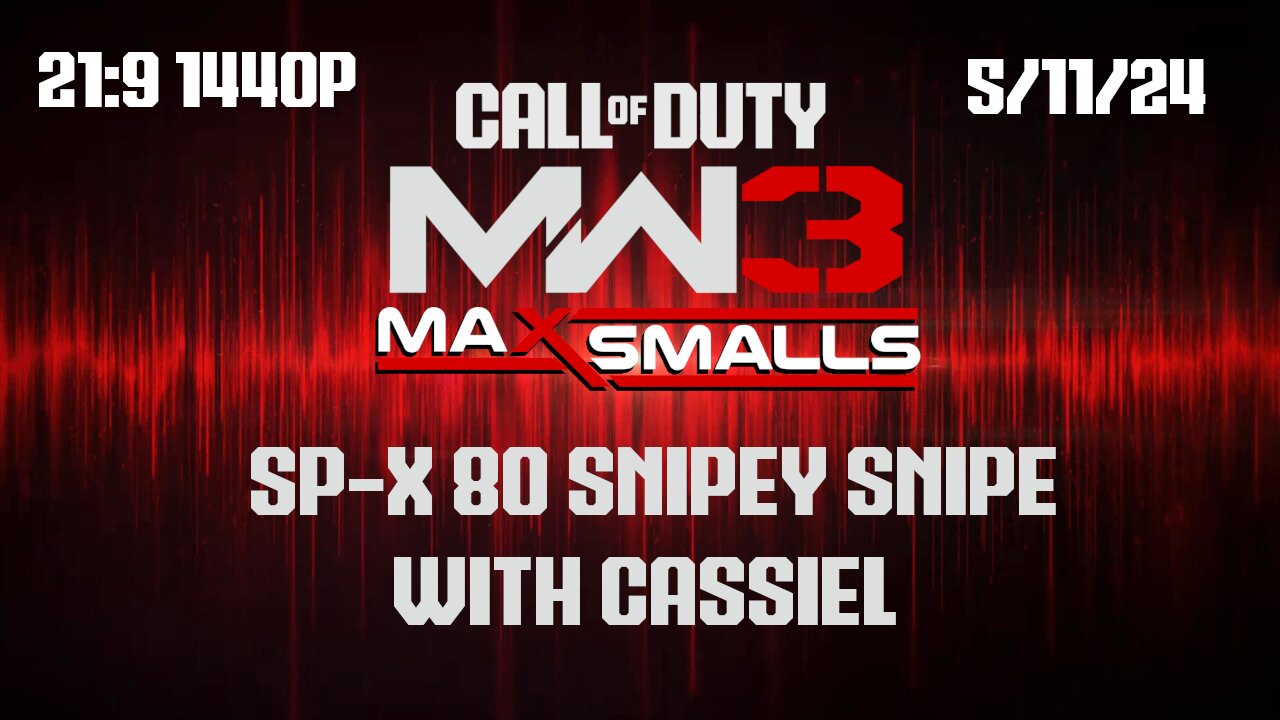 MW3 Snipey Snipe w Cassiel 21:9