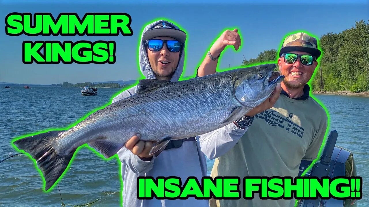 WIDE OPEN Summer KING Salmon Fishing!! @FirstStateFishing Caught His First PNW Salmon!