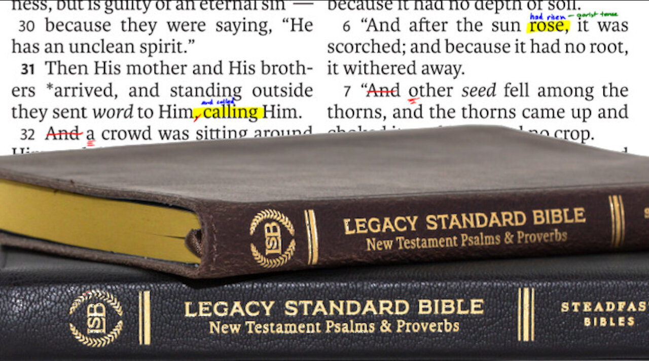 Total Hypocrisy On The Legacy Standard Bible