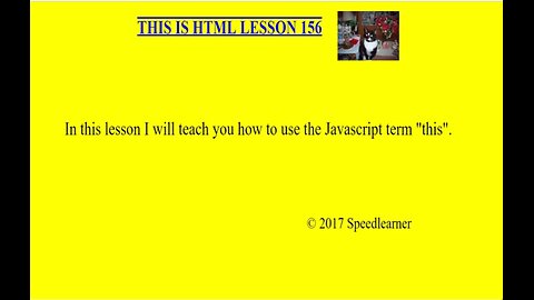 HTML Lesson 156