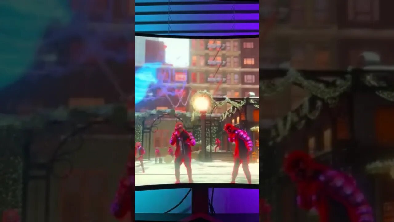 Spider-Man Miles Morales on a LG45GR95QE! See link for full video #gamingsetup #gaming #spiderman