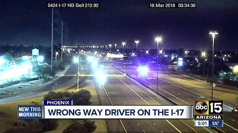 Wrong way driver stopped in Phoenix