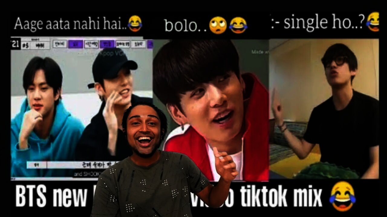 BTS new best Hindi funny crack part 2 😂 // tiktok mix // 😂💜 || try to not laugh 😂 REACTION