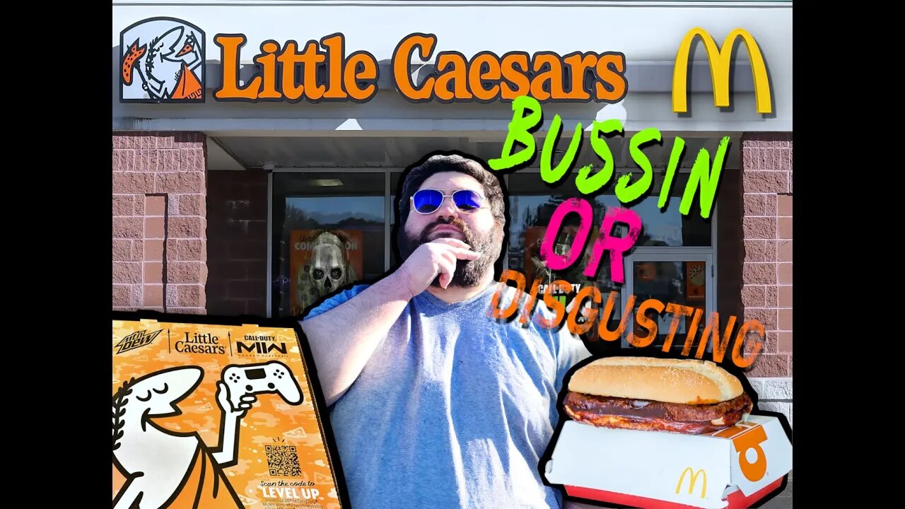 Trying Out Little Caesars Call Of Duty Meal And McD's McRib Bussin or Disgusting *Find Out* #shorts