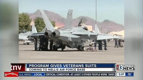 Traveling shop that provide suits to veterans coming to Nellis Air Force Base