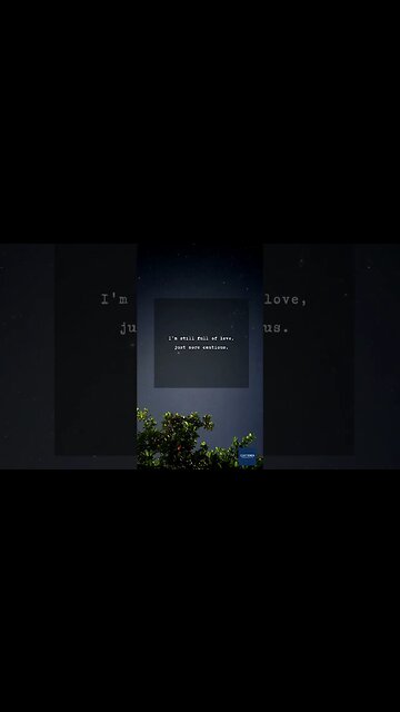 Cautious Love | #shorts #clutteredthoughts #cautious #love