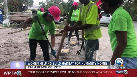 Women help build Habitat For Humanity homes in Palm Beach County