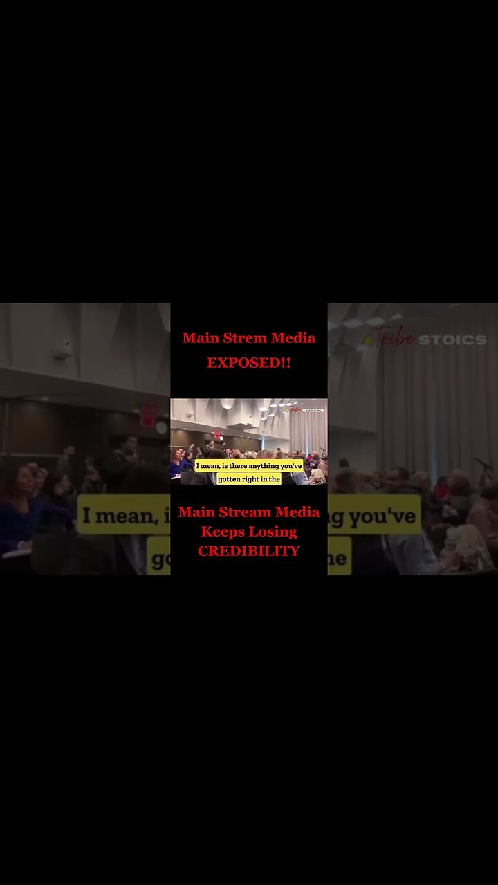 Main Stream Media Losing CREDIBILITY