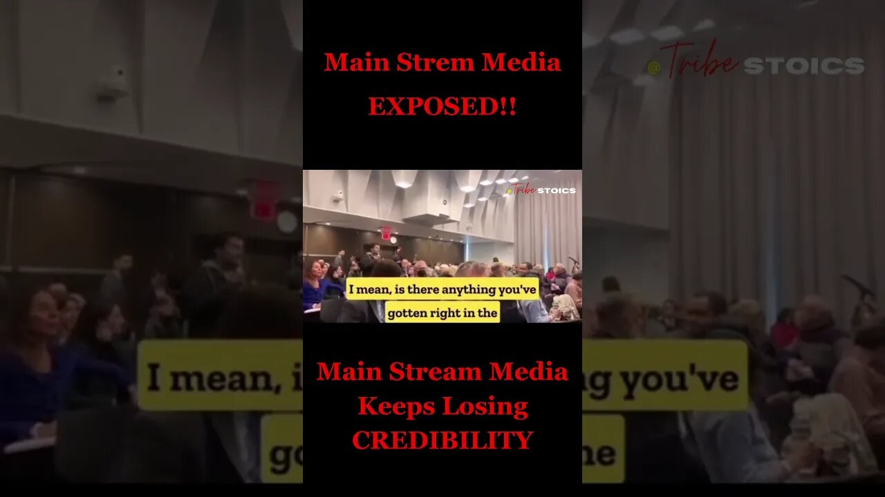 Main Stream Media Losing CREDIBILITY