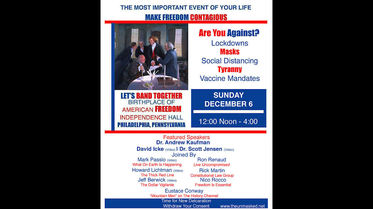 NICO ROCCO, DR. KAUFMAN AND RICK MARTIN AT PHILADELPHIA FREEDOM RALLY