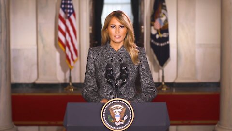 Melania Trump v roli první dámy se v projevu z Bílého domu rozloučila s Američany