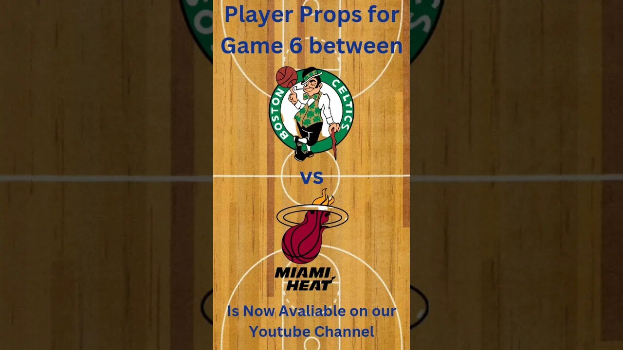 Players Props between the Celtics vs Heat is now on our YouTube Channel #nba #nbaplayerpropstoday