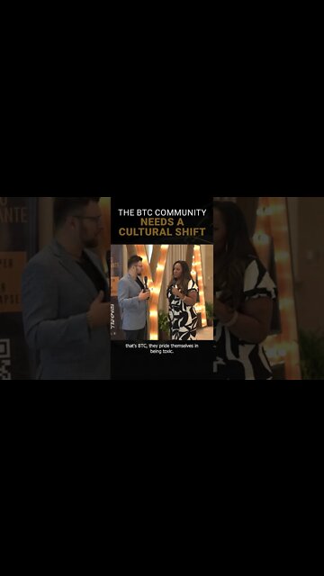 Does the BTC community need a cultural shift?