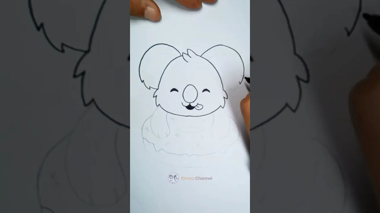how to draw cute koala