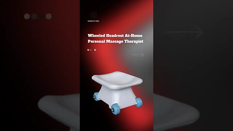 Wheeled Headrest At-Home Personal Massage Therapist #therapist #homegadgets #homeexercise #gadget