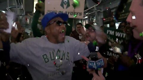 Superfan Jerome brings the Hop to its feet for the Bucks