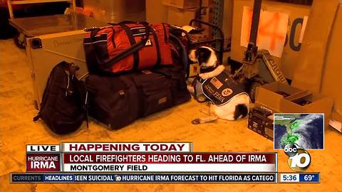 Local firefighters head to Florida ahead of Irma