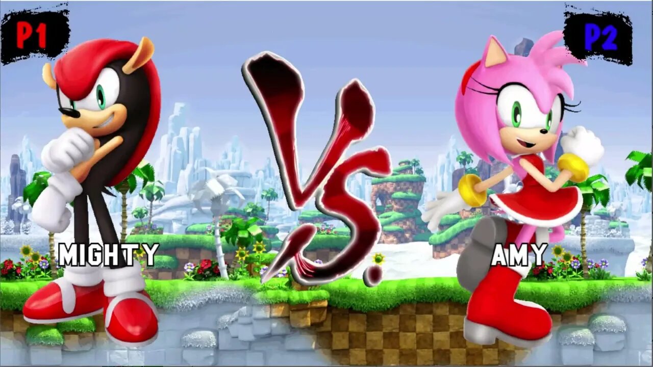 Mighty & Knuckles VS Amy Rose & Blaze & Emerl I Sonic Mugen