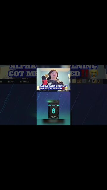 These Alpha Packs Got Me Stressed‼️😭 | #shorts #rainbowsixsiege #gaming #reaction