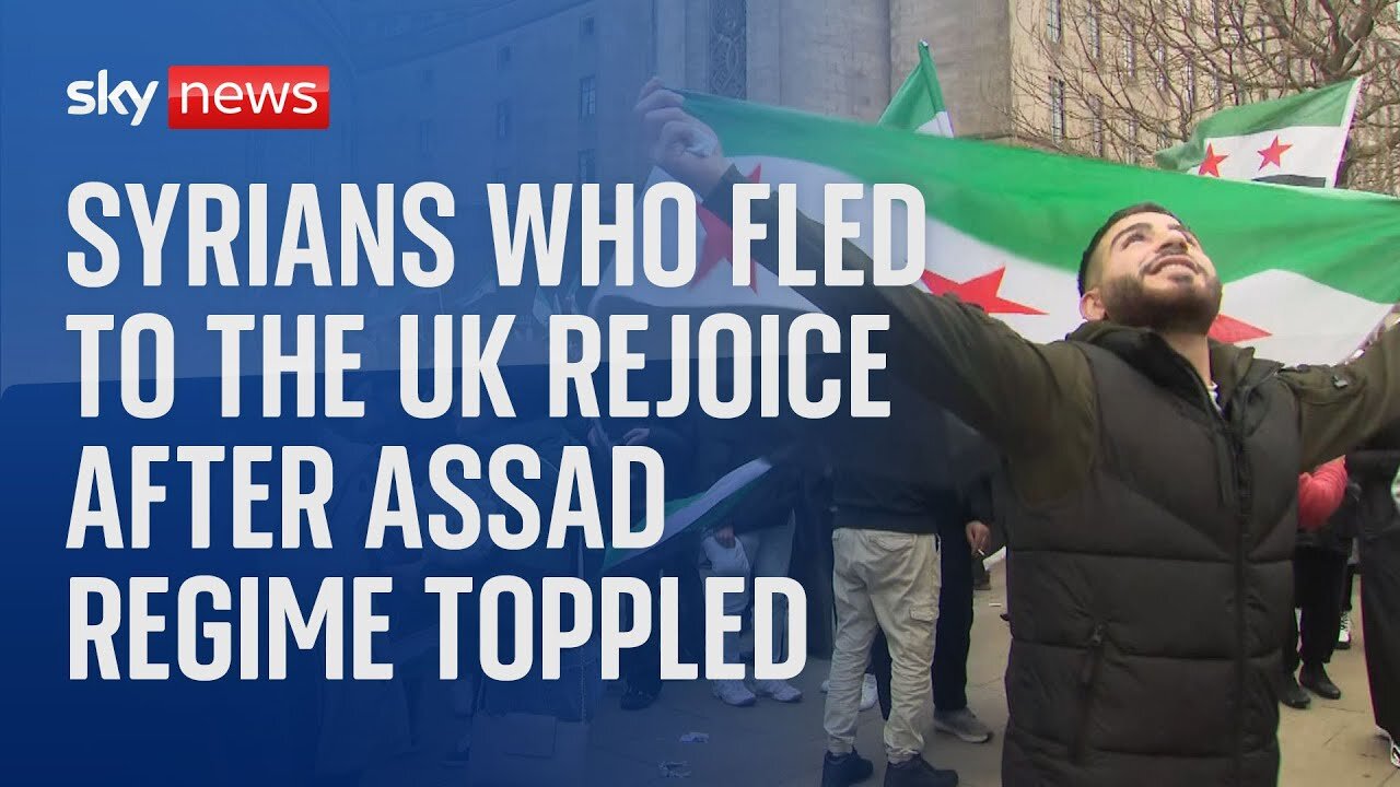 Syrians who fled countr celebrate in UK and beyond as Assad regime is toppled