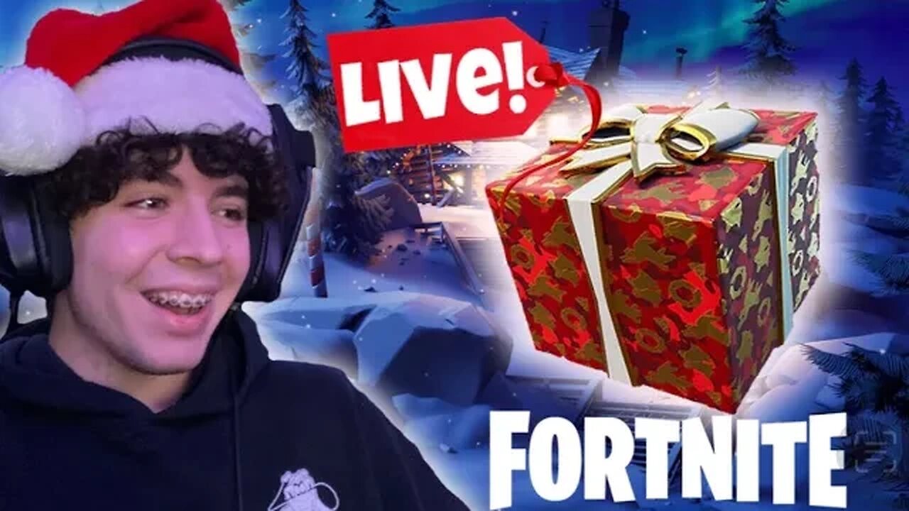 OPENING GIFTS IN FORTNITE! *LIVE* | December Stream 15