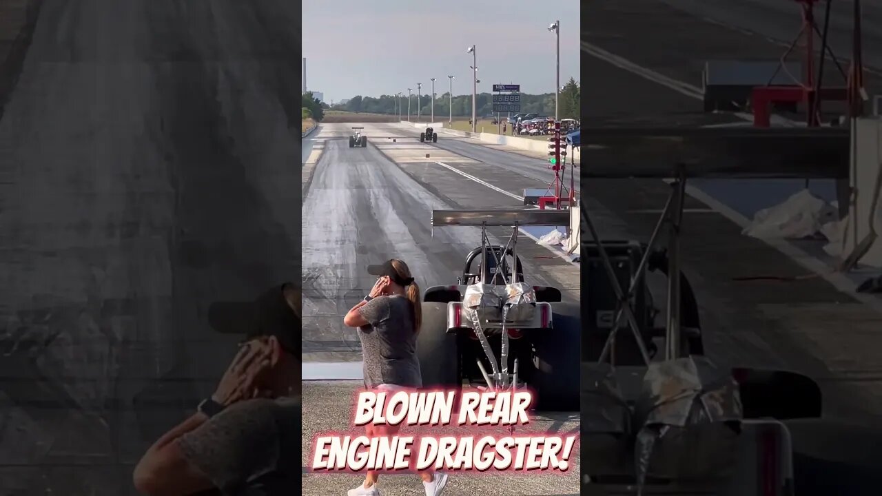 Blown Rear Engine Dragster Letting it All Hang Out! #shorts