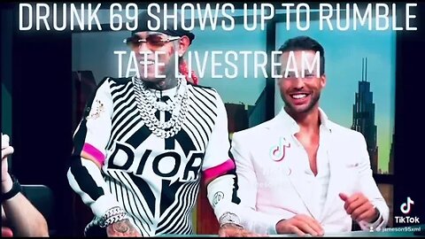 Drunk 6ix9ine Shows up to Tate Livestream on Rumble. 10/25/2022