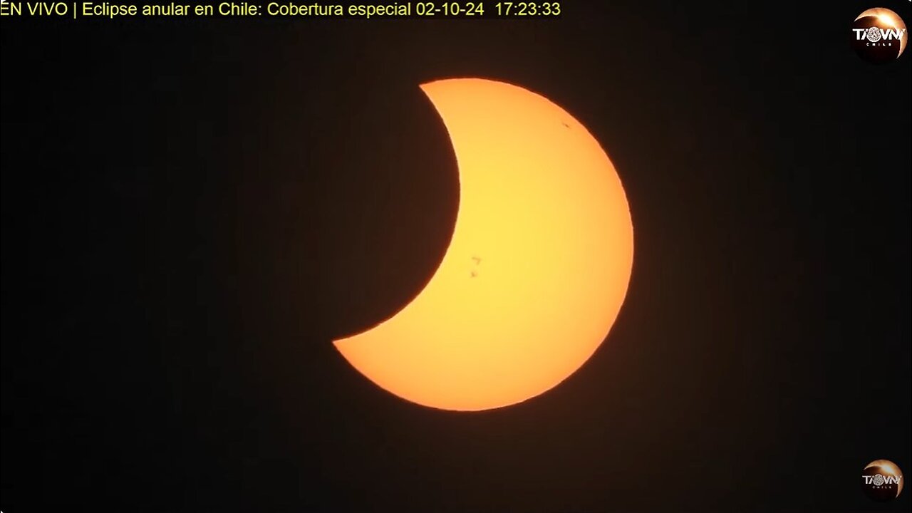 Annular eclipse in Chile: Special coverage from La Serena 10-02-24 #eclipse