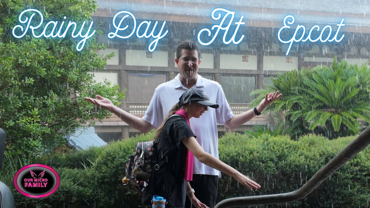 Exploring Epcot in the Rain and Wishing Genie Would Give Us All a Lounge!