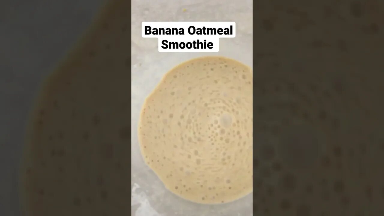 Banana Oatmeal Breakfast Smoothie