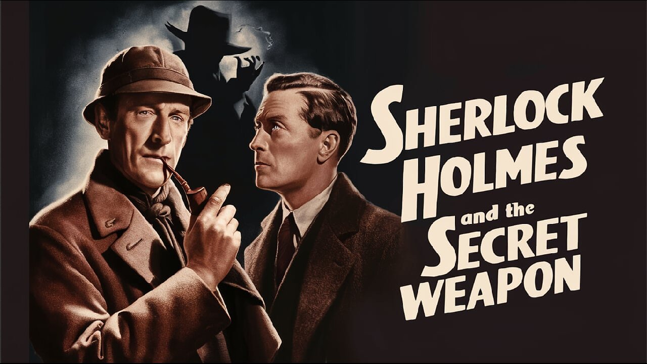 SHERLOCK HOLMES AND THE SECRET WEAPON (1942) Basil Rathbone, & Nigel Bruce | Horror | Colorized