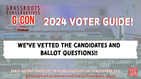 G-CON's Nye County General Election Voter Guide