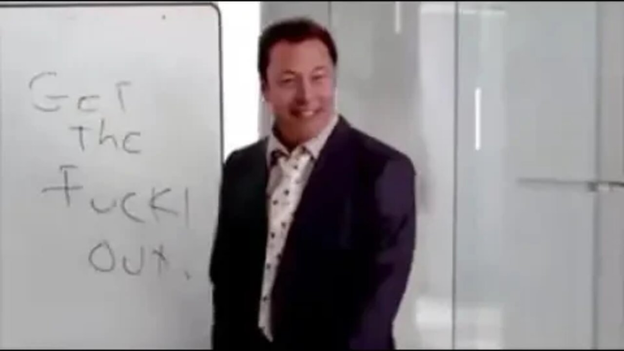 Elon Musk at a Twitter meeting