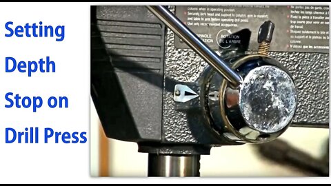 Setting the Depth Stop on a Drill Press - woodworkweb