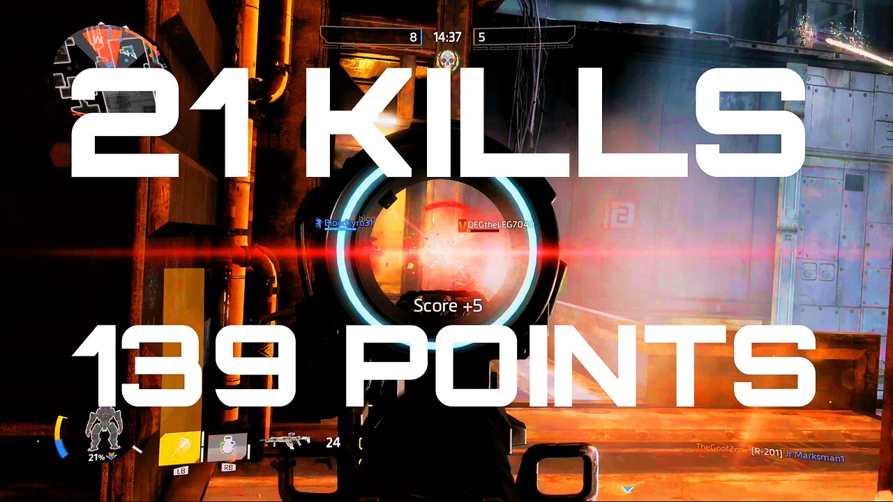 Titanfall 2 Walm Up Match | 21 Kills | 2 Titan Kills | 139 Points