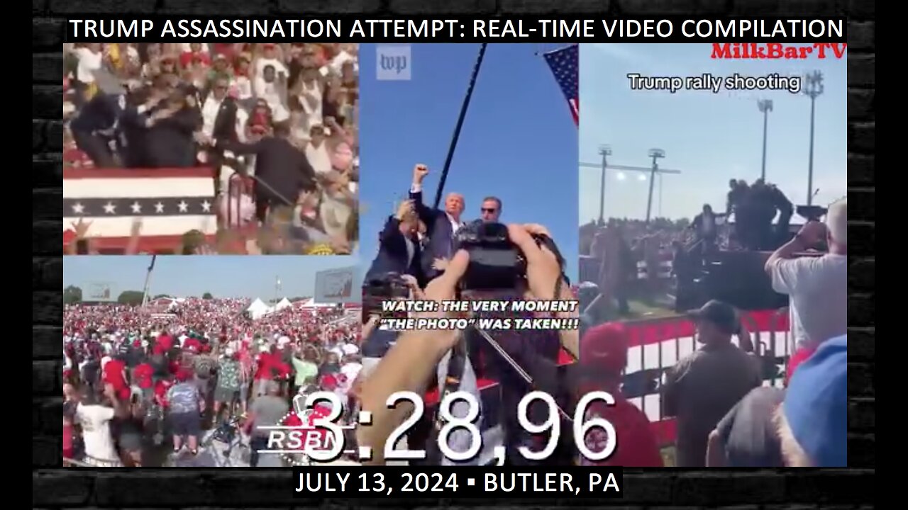 🔵🇺🇸 Real-Time Multi-Video Compilation: Trump Assassination Attempt❗️