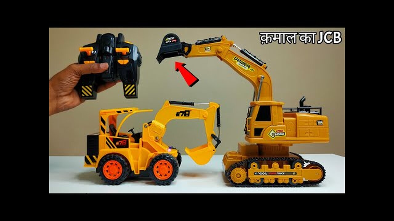 RC Mega JCB Machine Unboxing & Testing - Chatpat toy tv