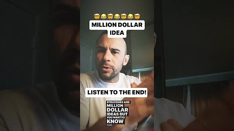 LISTEN for a million dollar idea! Comment below